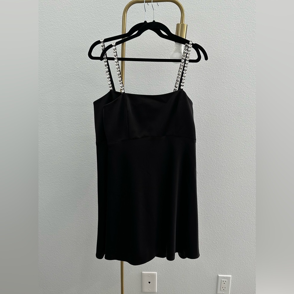 Alice + Olivia Rhinestone Strap Mini Dress - Picture 5 of 11